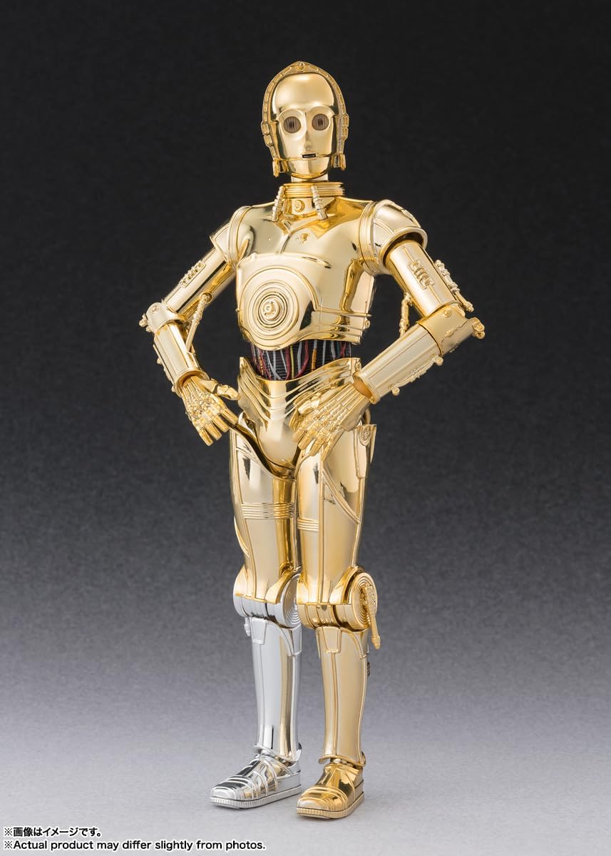 BANDAI SPIRITS S.H. Figuarts Star Wars C-3PO Classic Ver., Approx. 6.1 inches (155 mm), ABS & PVC Pre-painted Action Figure