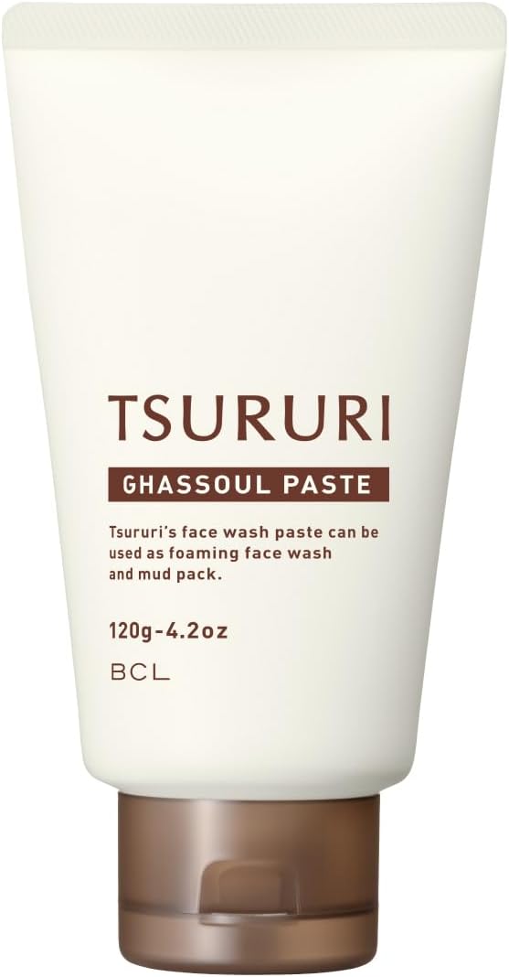 Tsururi Face Washing Paste, 4.2 oz (120 g), Renewal Cleansing Foam, Clay Pack, Scrubs, Pore Care, Dense Foam