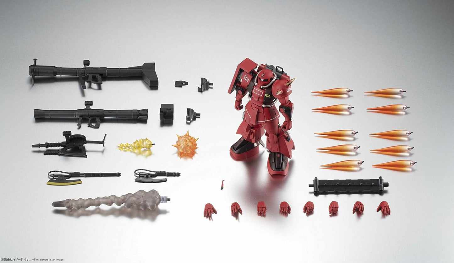 Robot Spirits Mobile Suit Gundam [SIDE MS] MS-06R-2 Johnny Leyden Dedicated High Mobility Zaku II Version A.N.I.M.E. Approx. 4.9 inches (125 mm), ABS & PVC Pre-painted Action Figure 158169