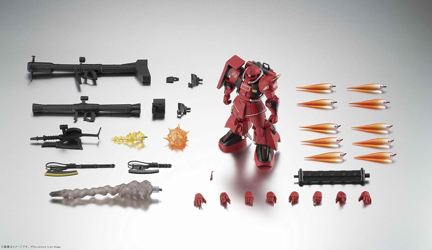 Robot Spirits Mobile Suit Gundam [SIDE MS] MS-06R-2 Johnny Leyden Dedicated High Mobility Zaku II Version A.N.I.M.E. Approx. 4.9 inches (125 mm), ABS & PVC Pre-painted Action Figure 158169