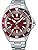 Seiko Prospex Mechanical Wristwatch, Made in Japan, Samurai Diver's Diver's SRPL11 Men's Wristwatch, Burgundy, Overseas Model, red (burgundy), Bracelet Type