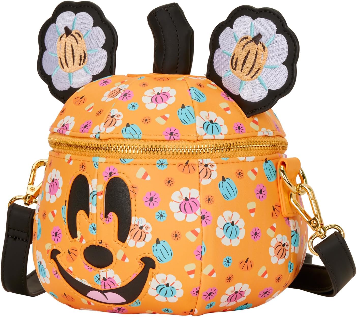 Loungefly Bolso cruzado de calabaza de Disney