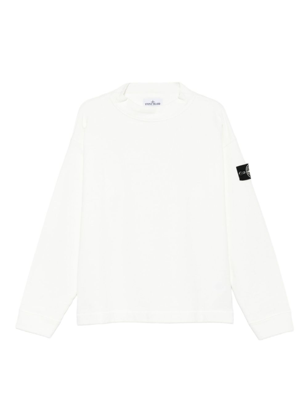 Stone Stone Island Logo Cotton Crewneck Sweatshirt - Image 2