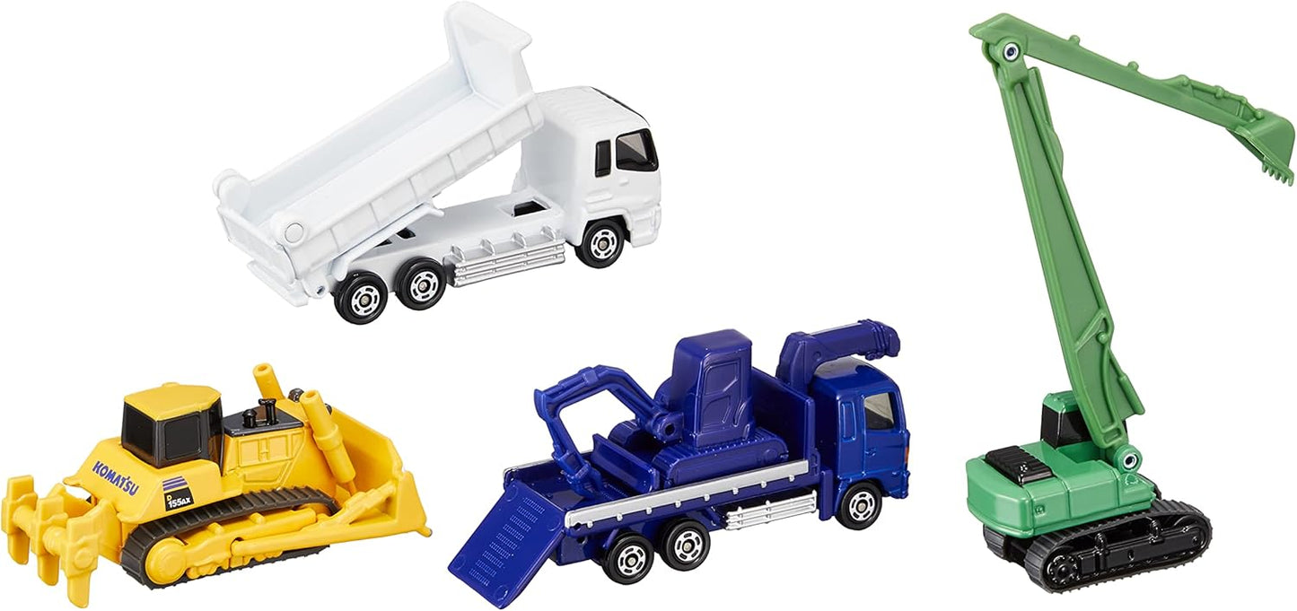 Takara Tomy Tomica Construction Vehicle Set 5, Mini Car, Car, Toy, Unisex, Ages 3 and Up, Toy Safety Standards Compliant, ST Mark Certified, TOMICA