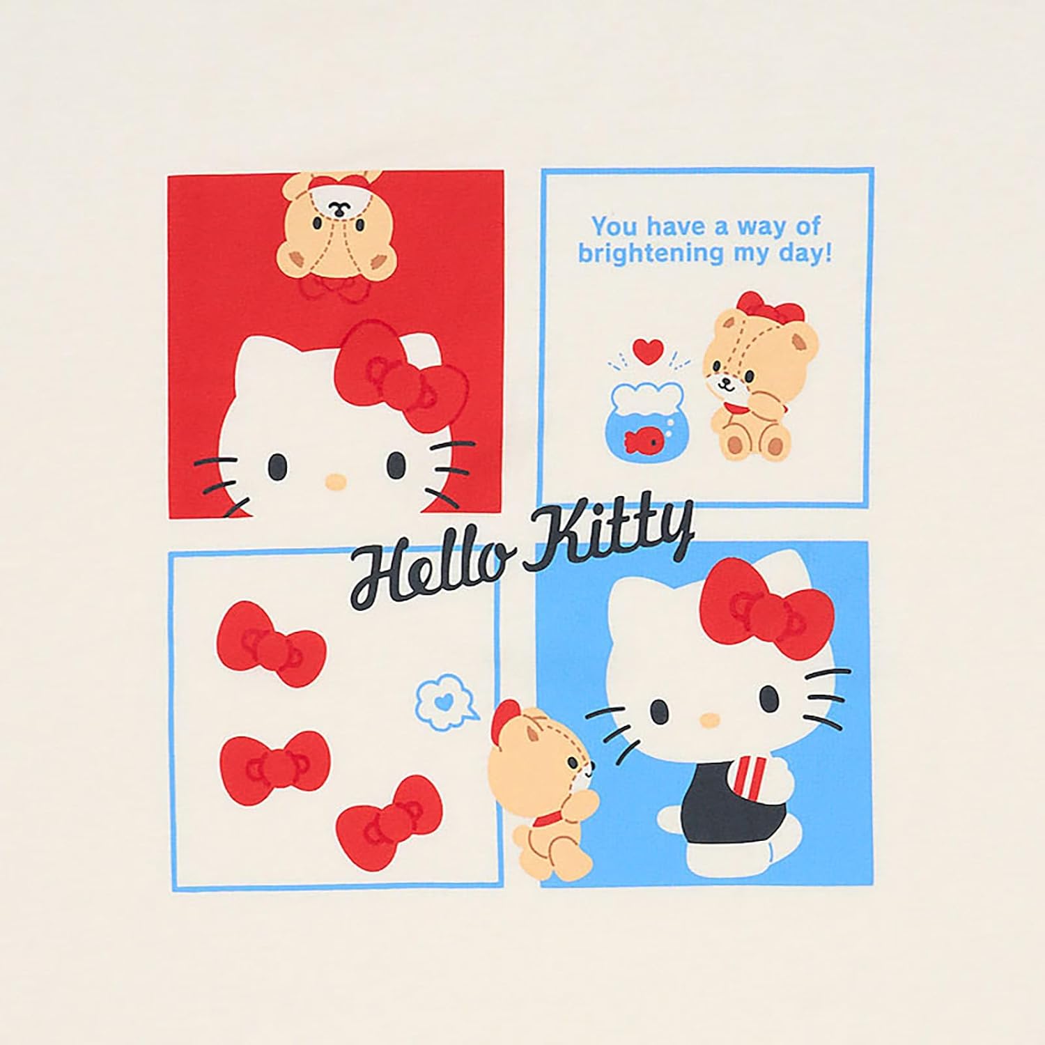 Sanrio Hello Kitty Oversized T-shirt, Body: 65% Polyester, 35% Cotton, Rib: 62% Polyester, 33% Cotton, 5% Polyurethane 607665