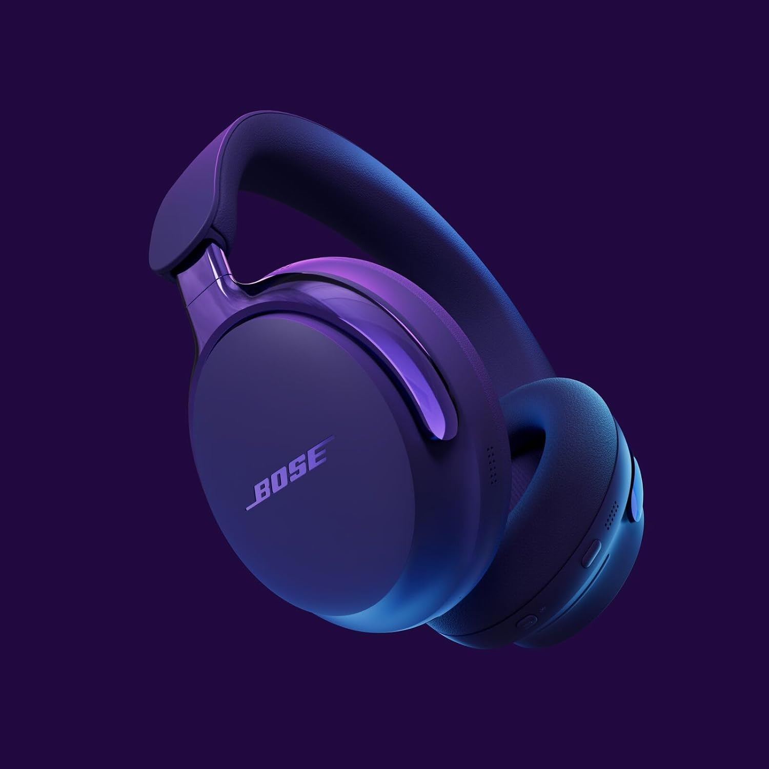 Bose QuietComfort Ultra Headphones LE (2nd Gen), Spatial Audio, Fully Wireless, Over-Ear Headphones, Noise Cancelling, Bluetooth Connection, Built-in Microphone, Up to 30 Hours Playtime, Fast Charging, Midnight Violet