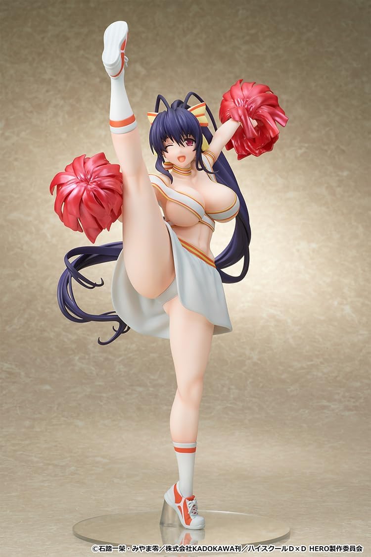 MuseMolds ハイスクールD×D HERO スケールフィギュア 姫島朱乃 チアガールver. プラスチック製 塗装済み完成品 1/6スケール 専用台座付属 全高約340mm