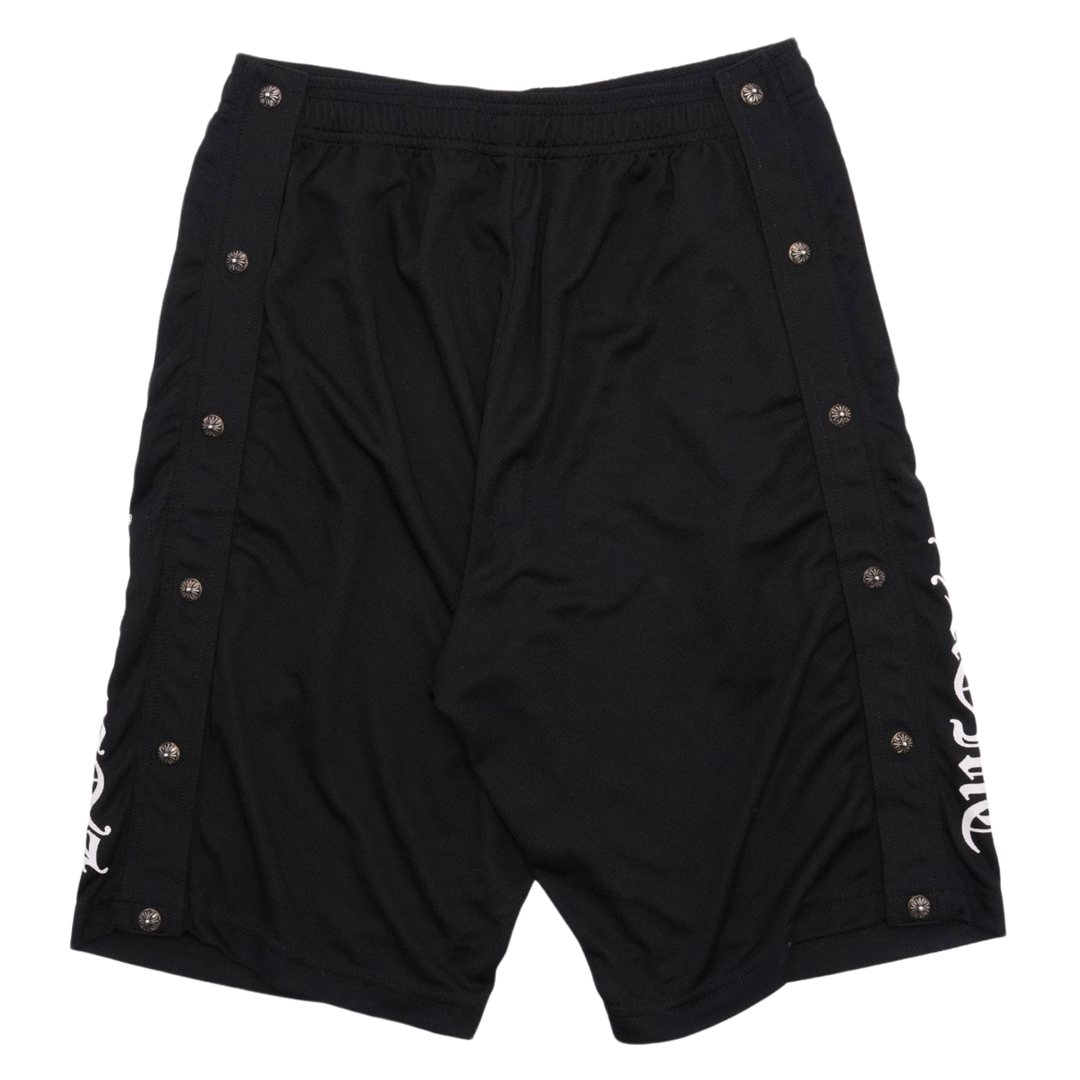CHROME HEARTS 'BLACK' TEAR AWAY SHORTS