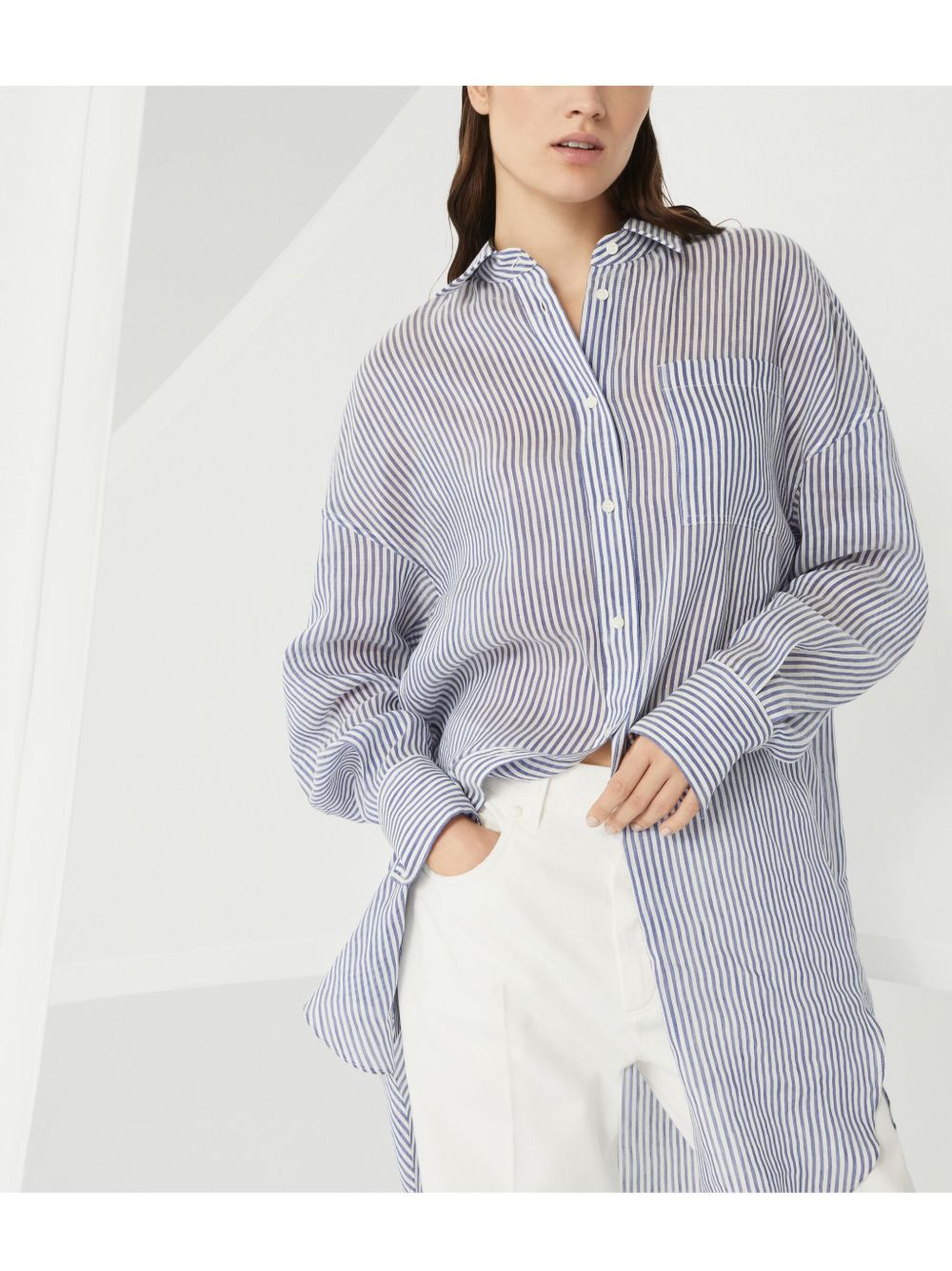 Brunello Cucinelli Striped Linenシャツ - Image 2