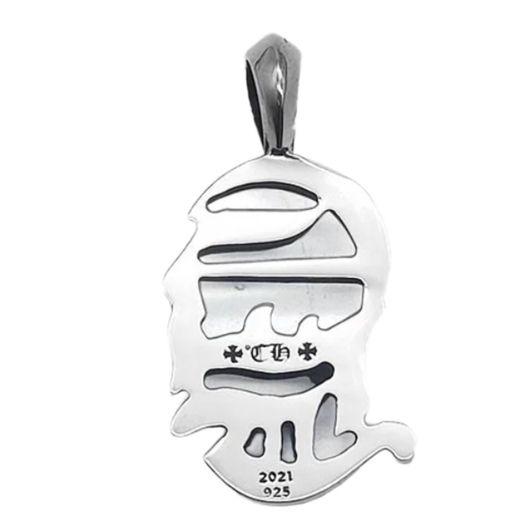 CHROME HEARTS 'CH' SILVER PENDANT