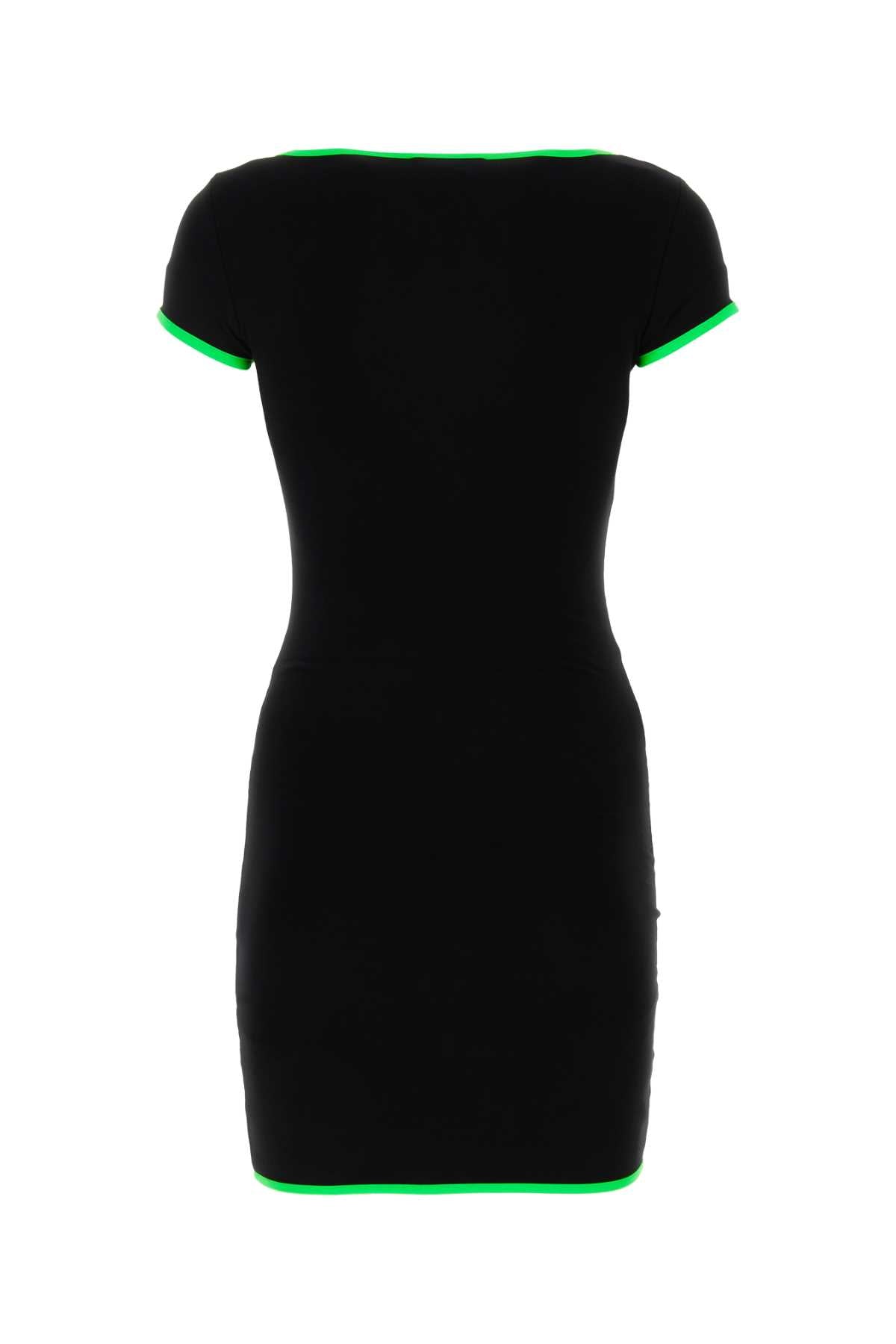 Ambush Black Stretch Viscose Mini Dress - Image 2
