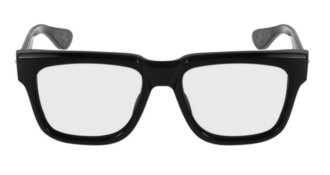 CHROME HEARTS 'BOX OFFICER' BLACK/GOLD GLASSES