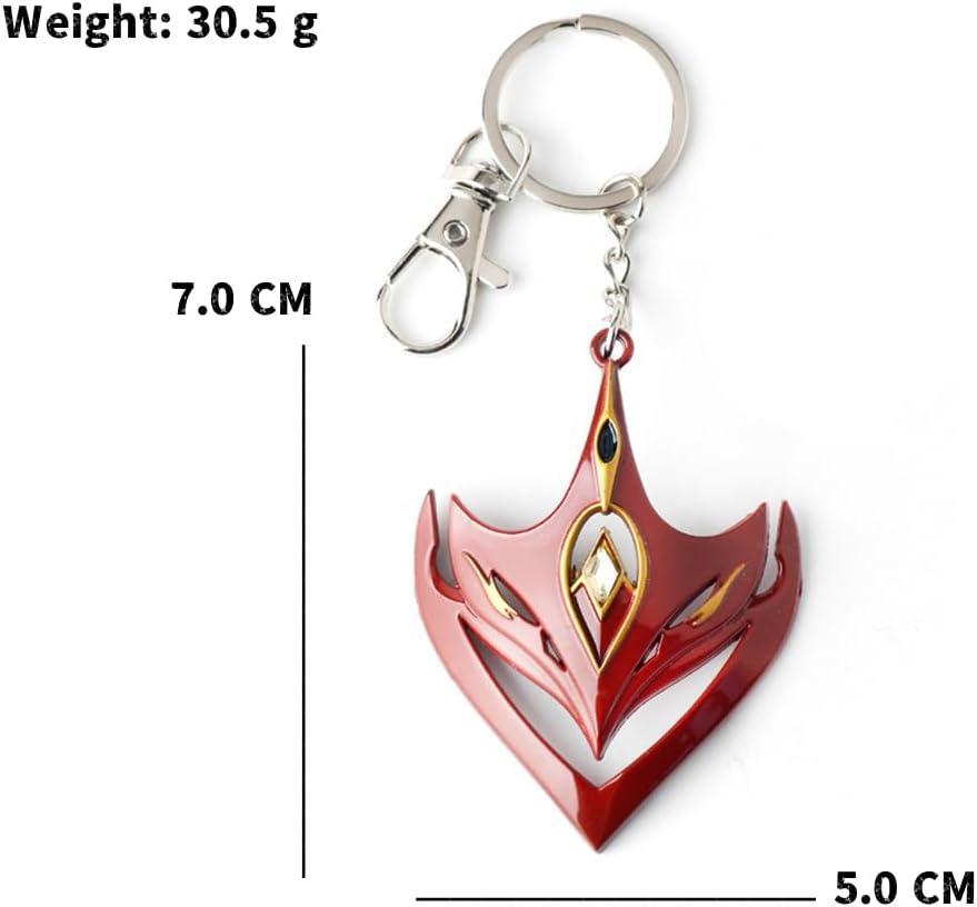 Akixen Haragami Keychain Cosplay Anime Tools Lightweight Goods Fashion Accessory Halloween Christmas Gift, 01