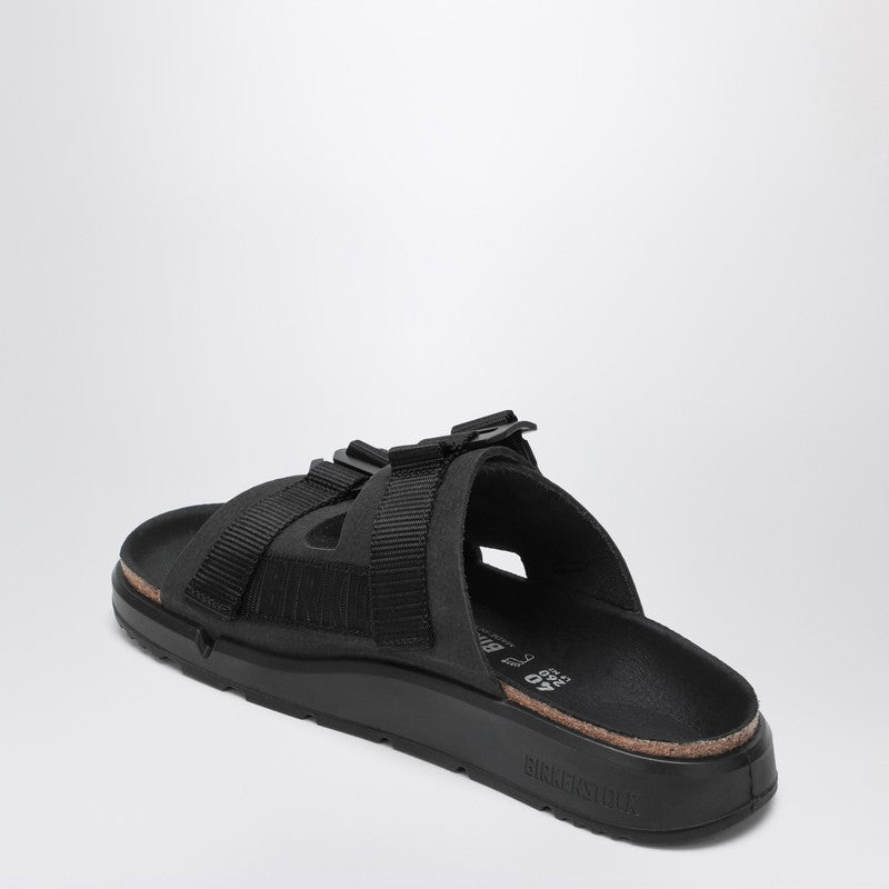 Birkenstock Shinjuku Black LeatherとTextile Slipper - Image 2