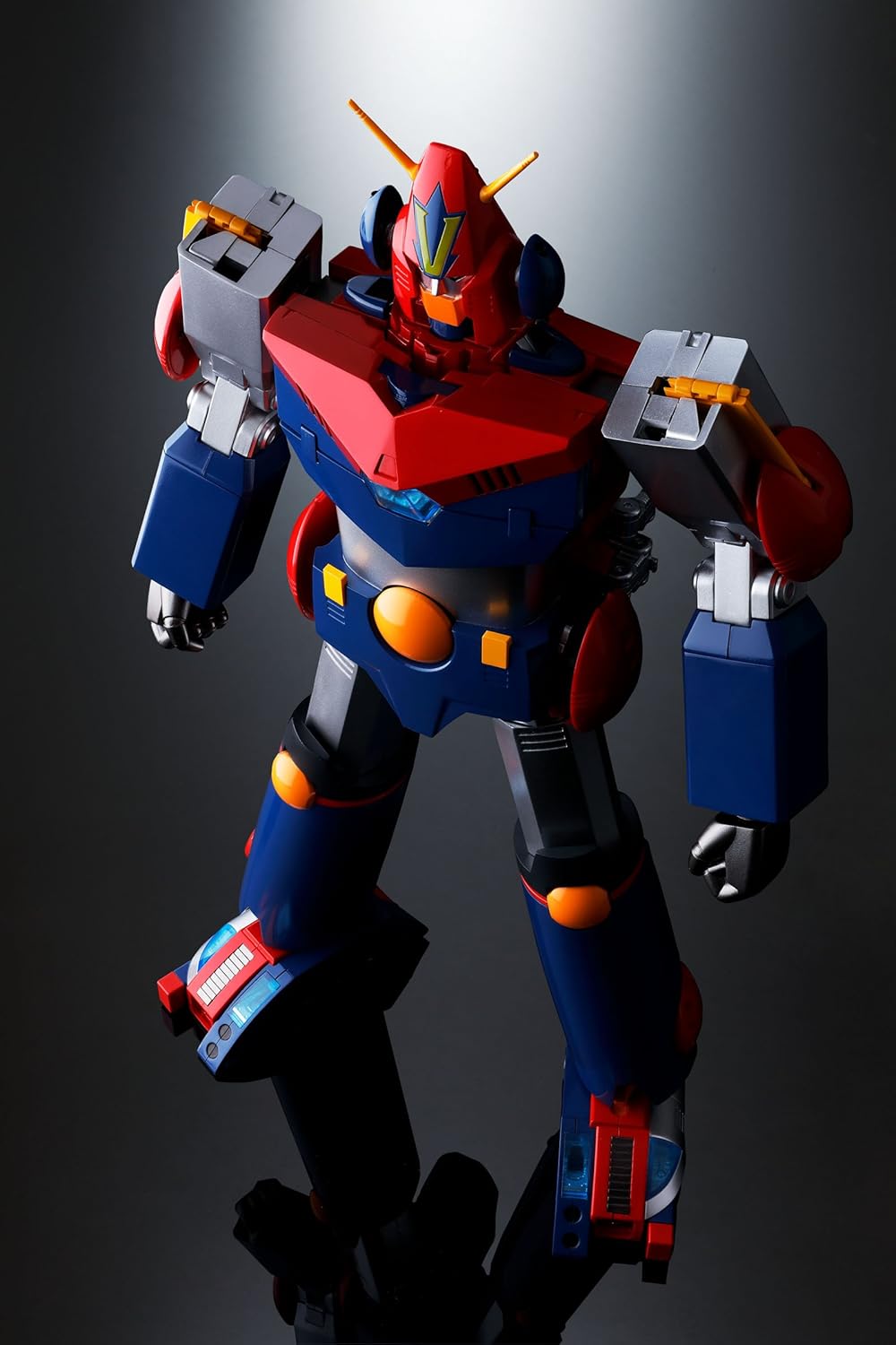 DX Soul of Chogokin Super Electromagnetic Com-Battler V, approx. 14 in. (355mm), ABS and PVC, die-cast painted action figure