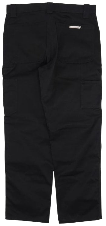CHROME HEARTS 'BLACK' DOUBLE KNEE CARPENTER PANTS