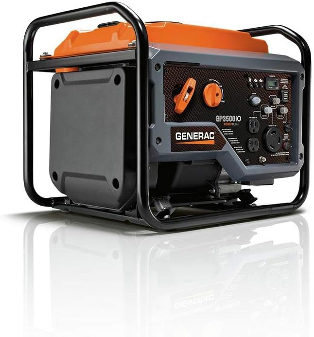 Generac GP3500iO Open Frame RV Ready Inverter Generator - 3500 Starting Watts with PowerRush Technology