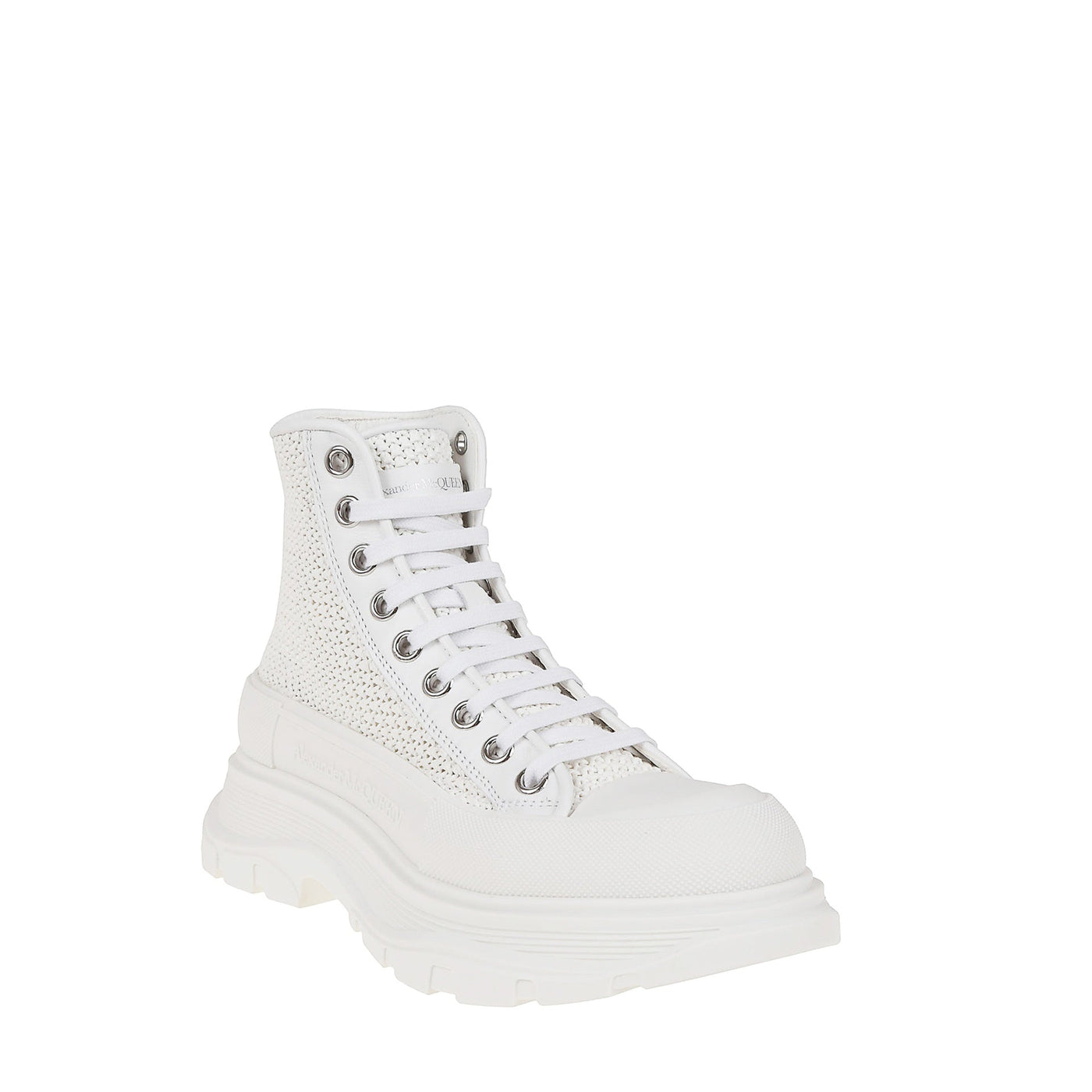 Alexander Mcqueen アレクサンダーマックイーントレッドスリックハイトップスニーカー - Image 2