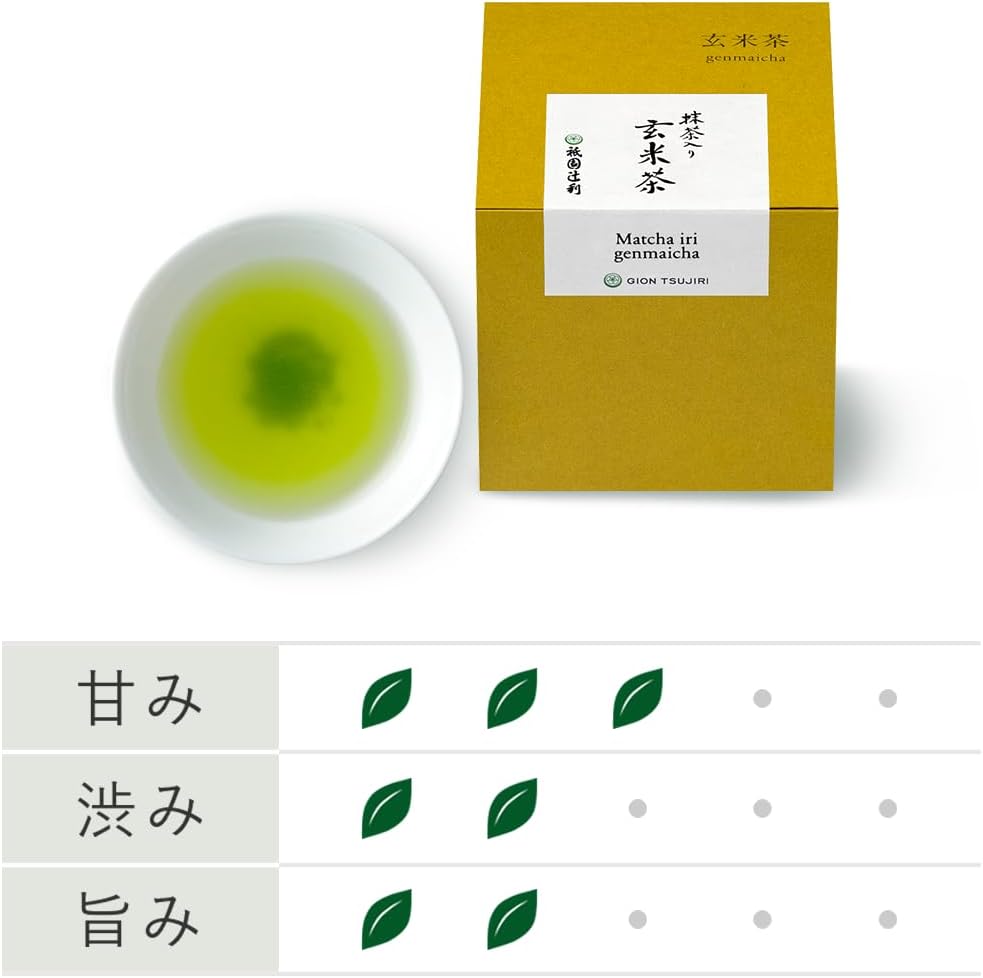 Tsujiri Kyoto Brown Rice Tea with Matcha, 7.1 oz (200 g) (Gift, Souvenir)