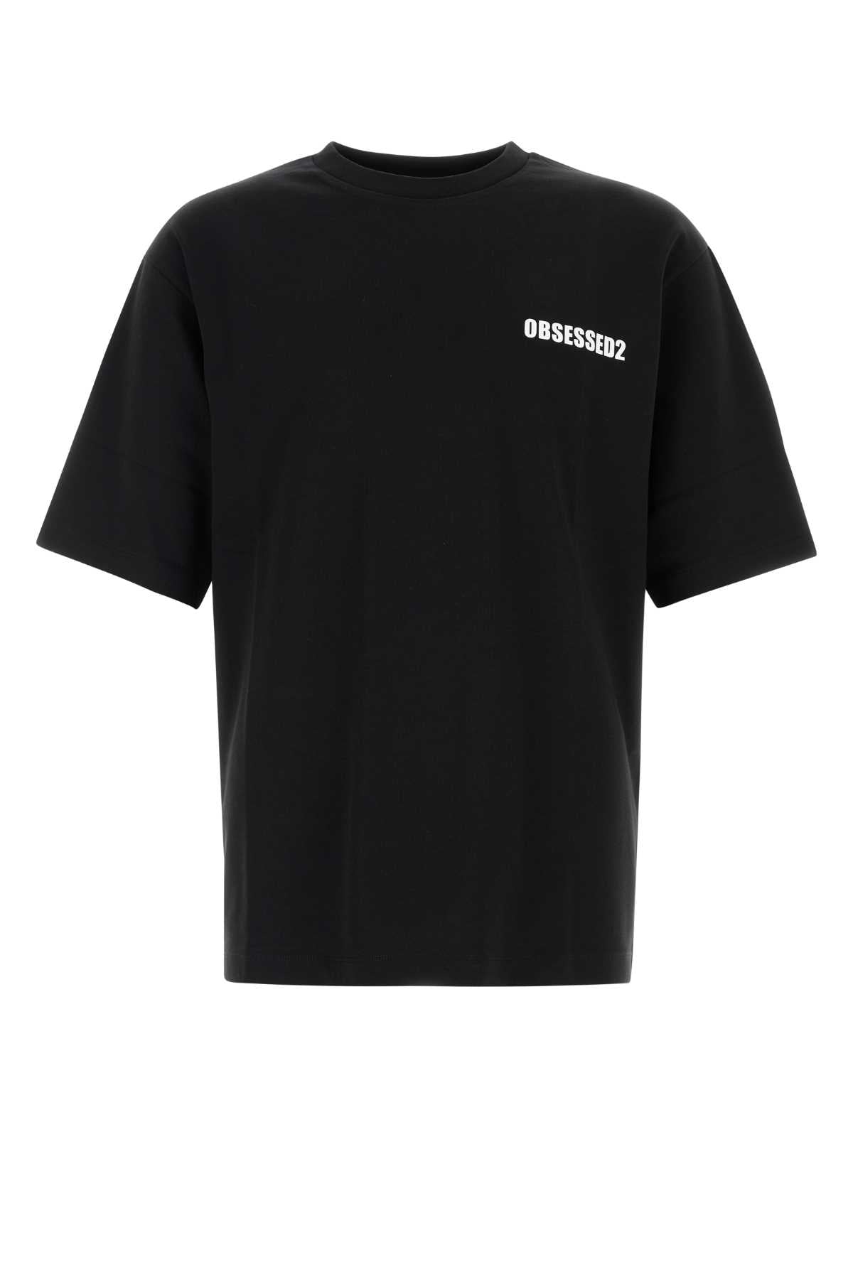 Dsquared2 ディースクエアード ブラック コットン T シャツ - Image 2