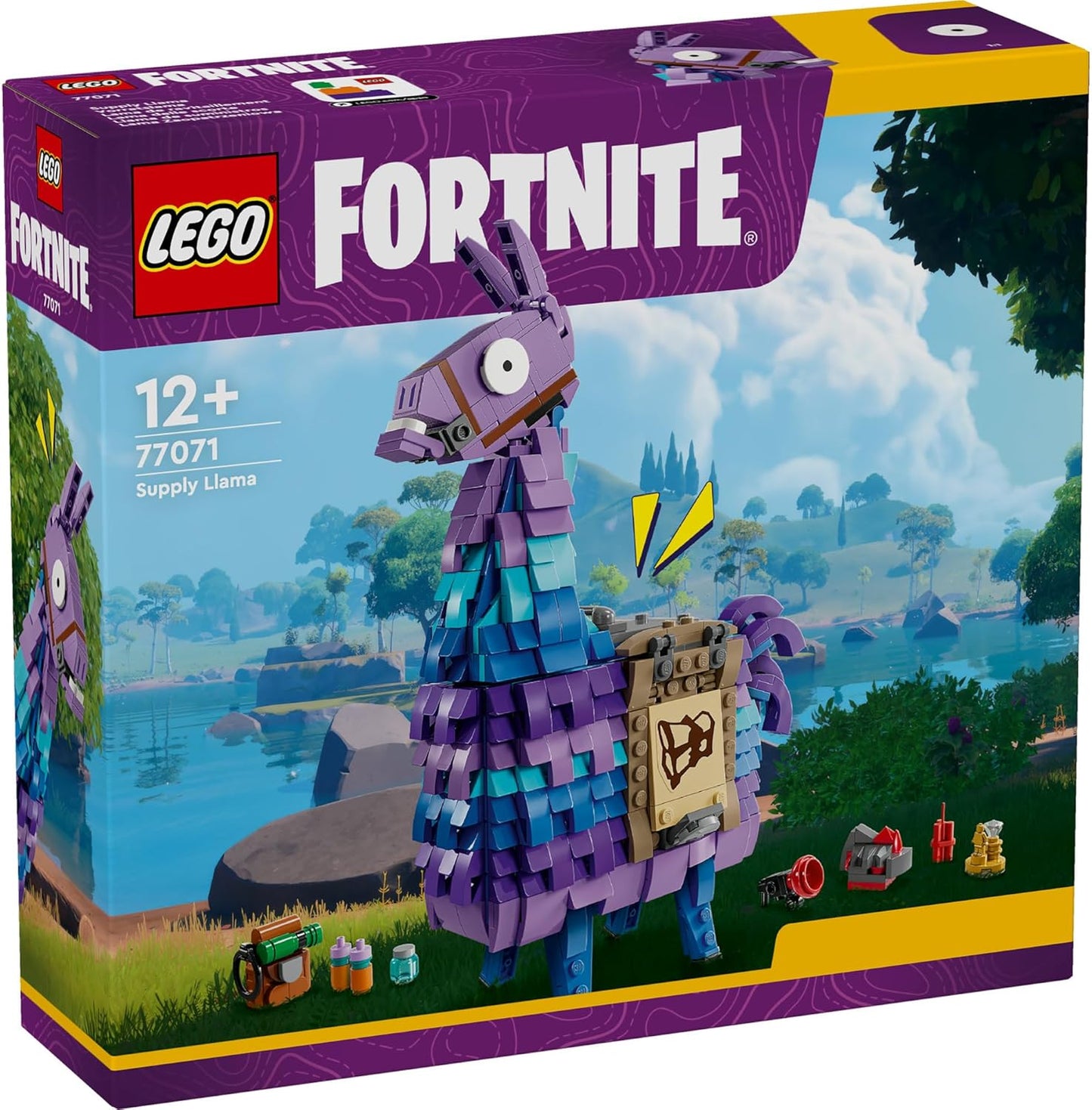 LEGO Fortnite Supply Llama Toy Game Birthday Present Blocks Boys Girls Children Ages 12 13 14 Elementary School Students Game Animals Creatures 77071