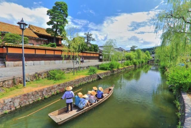 【2027年カレンダー】【日本の風景ポストカード】岡山県倉敷美観地区くらしき川の舟流し はがき お土産 ハガキ 撮影/kazukiatuko