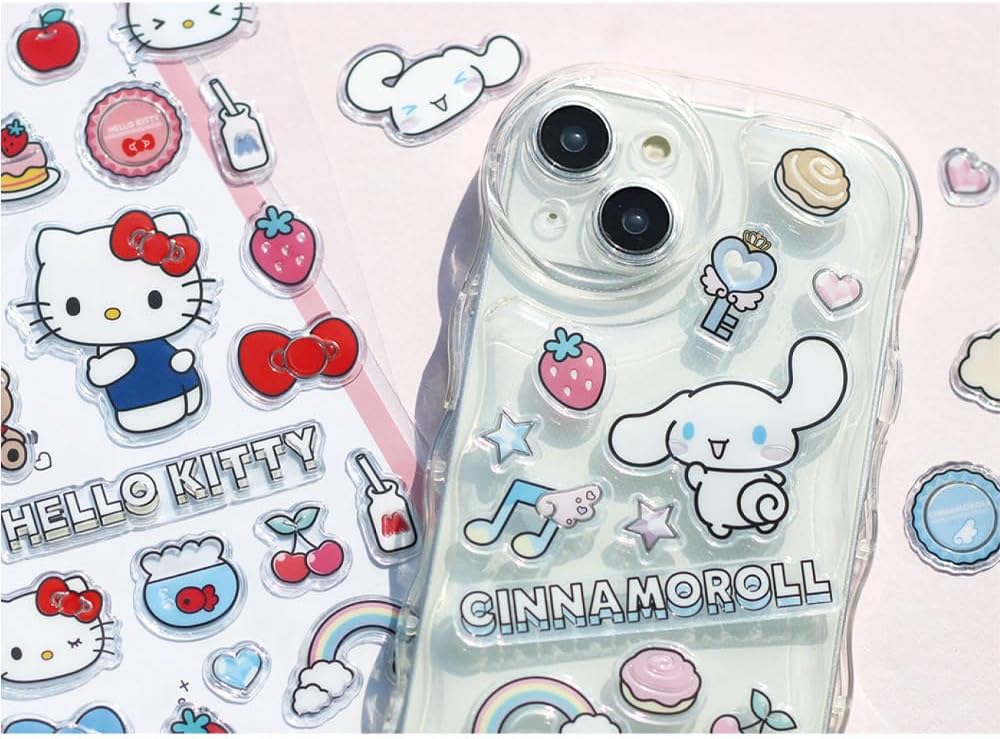 T's Factory Sanrio Characters Peta Melou Stickers My Melody Approx. H 6.9 x W 3.5 inches (175 x 90 mm) SR-5546947MM