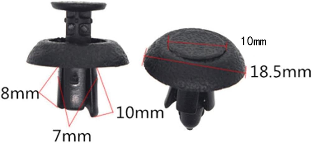 30pcs Nylon Push Clip Rivet for Toyota Camry Highlander Prado