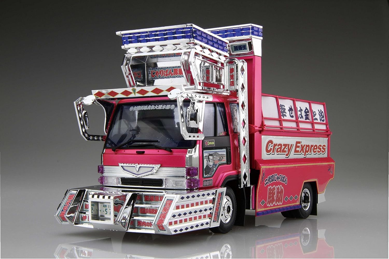 Aoshima Bunka Kyozai 1/32 Value Deco Tora Series No.48 Second Generation Jaripan Tonasuke 4t Deep Dump Plastic Model