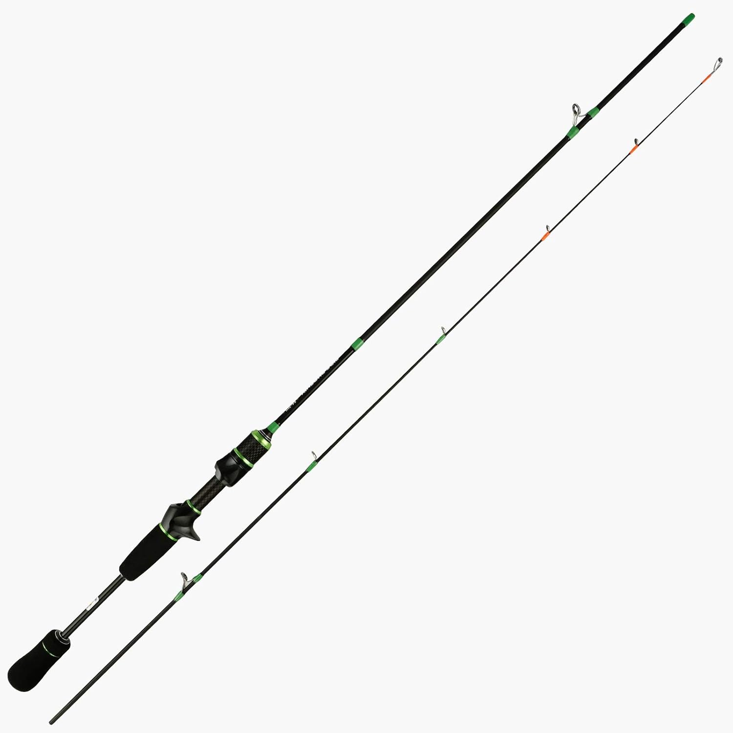 NOSTA Ultralight Carbon Fiber Fishing Rod, UL Action, 1.5-1.8m, 2-6LB, Spinning/Bait Rod
