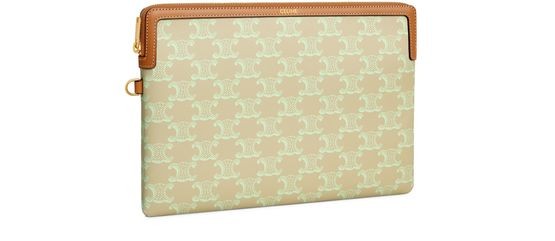 CELINE Small pouch with strap cuir Triomphe in toile Triomphe et veau - Image 2