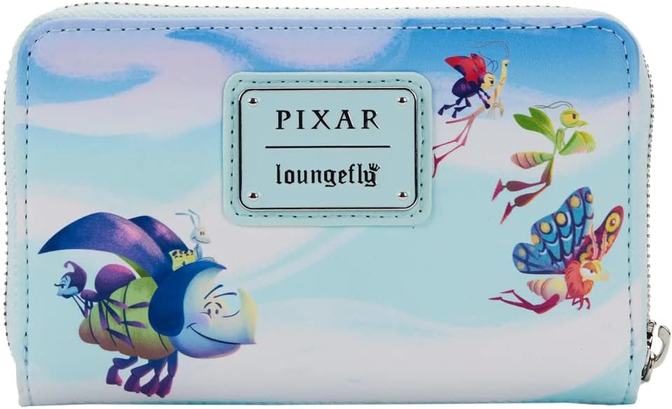 Loungefly Cartera con cremallera para mujer de Disney Pixar A Bugs Life Earth Day