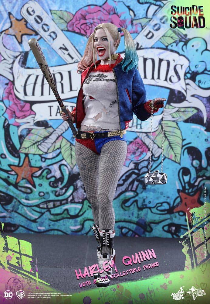 Hot Toys' Movie Masterpiece: Suicide Squad: Harley Quinn 1/6 Scale Plastic Pre - Painted Movable Figure