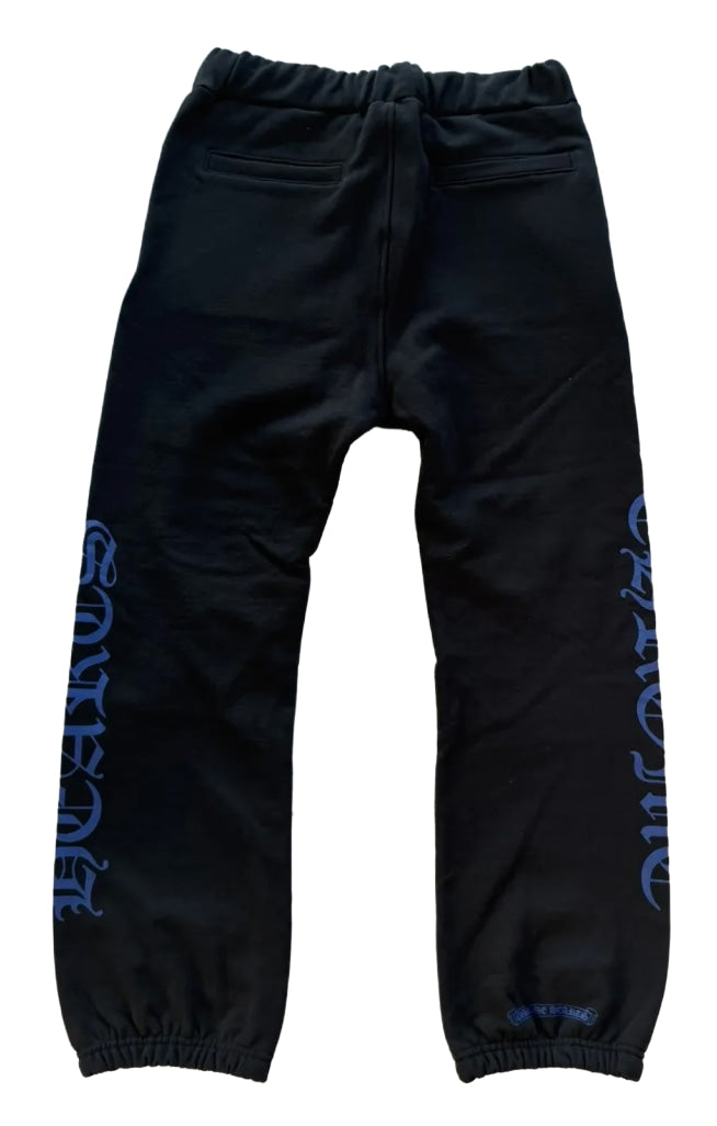 CHROME HEARTS 'BLACK BLUE' HORSESHOE LOGO SWEATPANTS