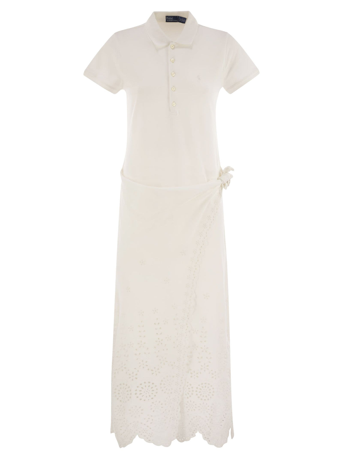 Polo ポロラルフローレンオープンワークピケポロシャツドレス - Image 2