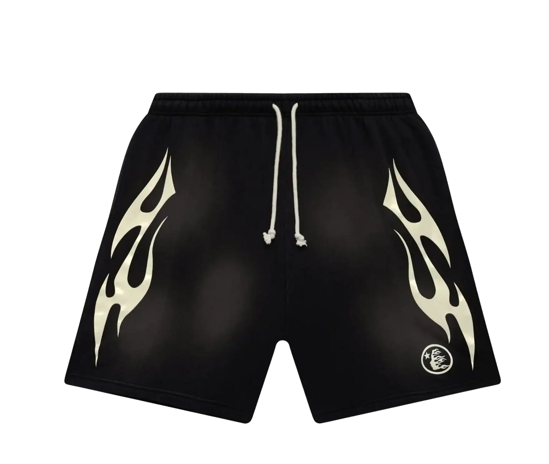 HELLSTAR 'WARM UP' BLACK SWEATSHORT SET