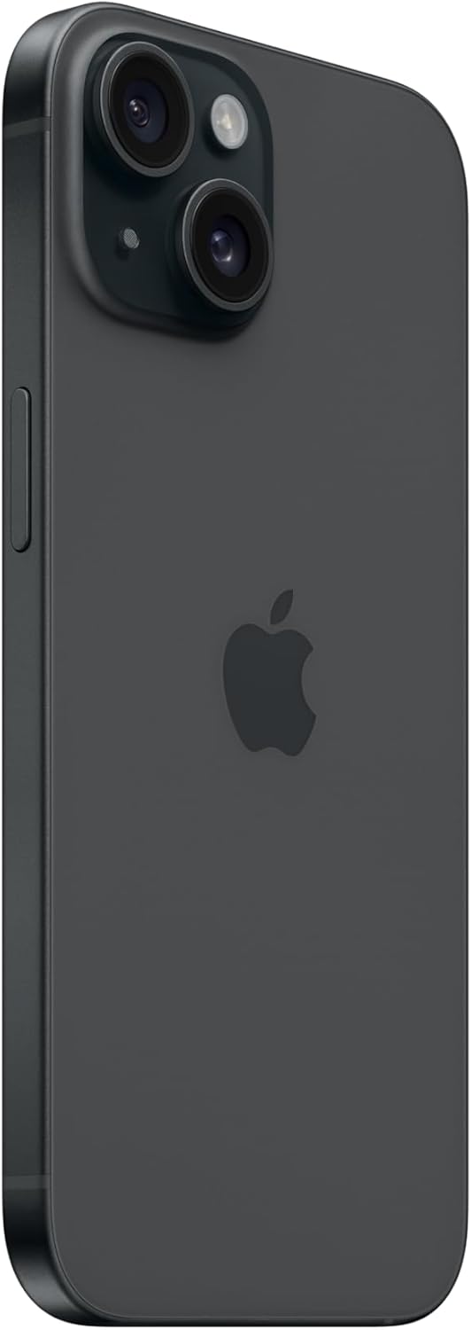 【Refurbished】 Apple iPhone 15, 128 GB, Black, SIM-Free, 5G Compatible (Refurbished)