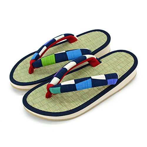 [Takeharu] Women's Sandals, Rush, Made in Japan, Zori Sandals, Round Tatami Sandals, Folding Sandals, Cute Large Size, Flowers, White, Black, Pink, Polka Dots, Non-Slip, Perfect for Your Feet,