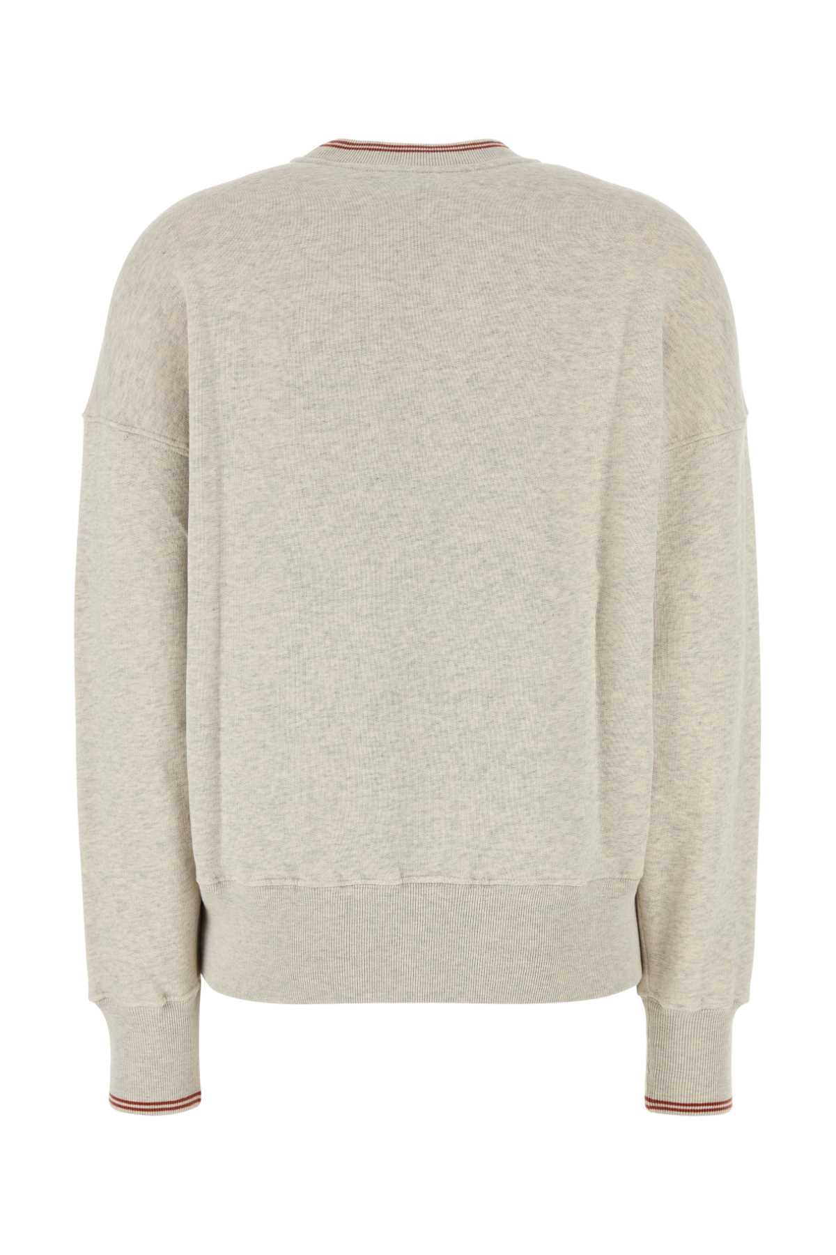 Autry Melange Light Grey Cotton Main Wome Sweatshirt - Image 2