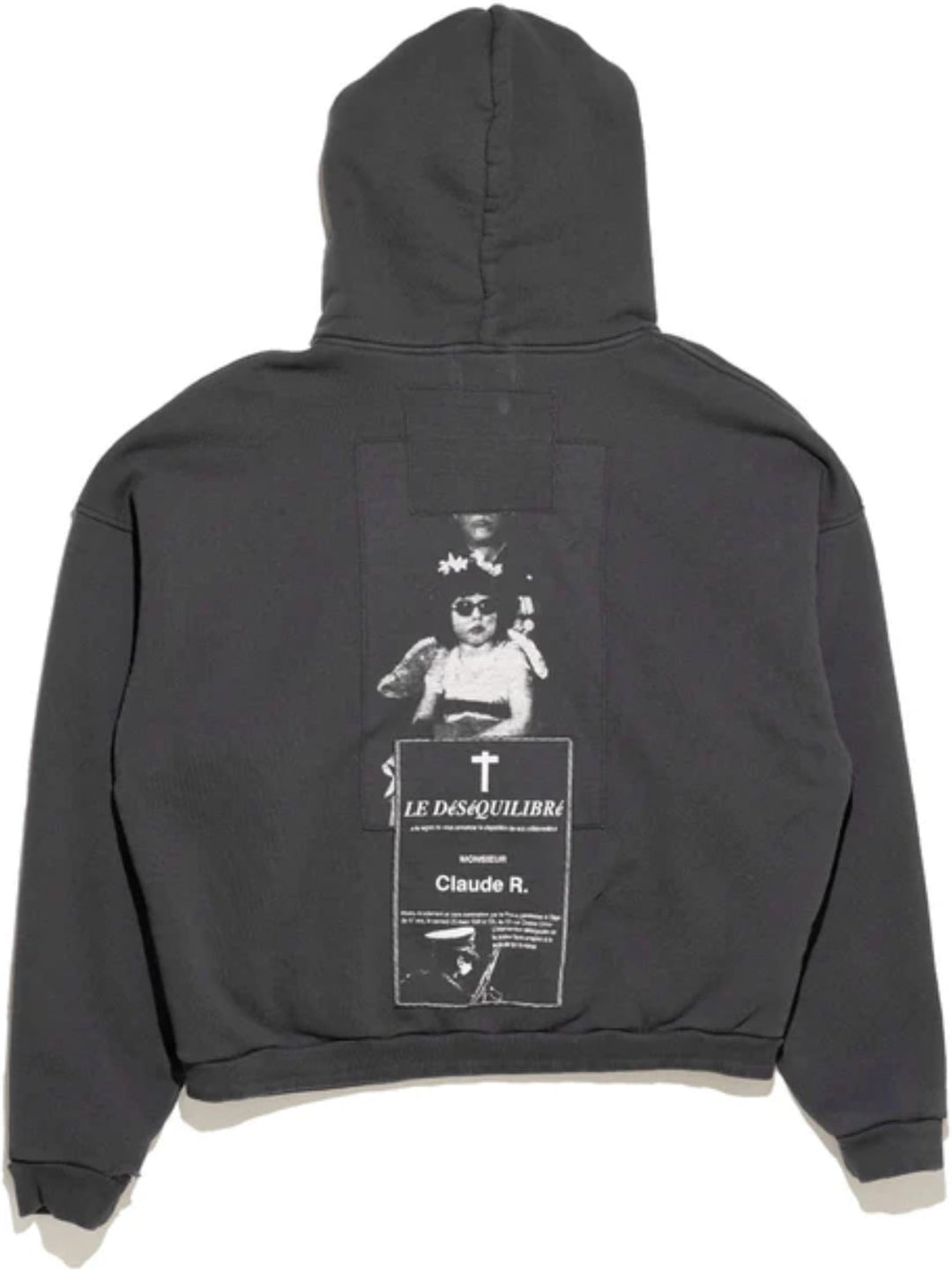 ENFANTS RICHES DÉPRIMÉS 'RUSSIAN CHORUS' BLACK ZIP UP HOODIE