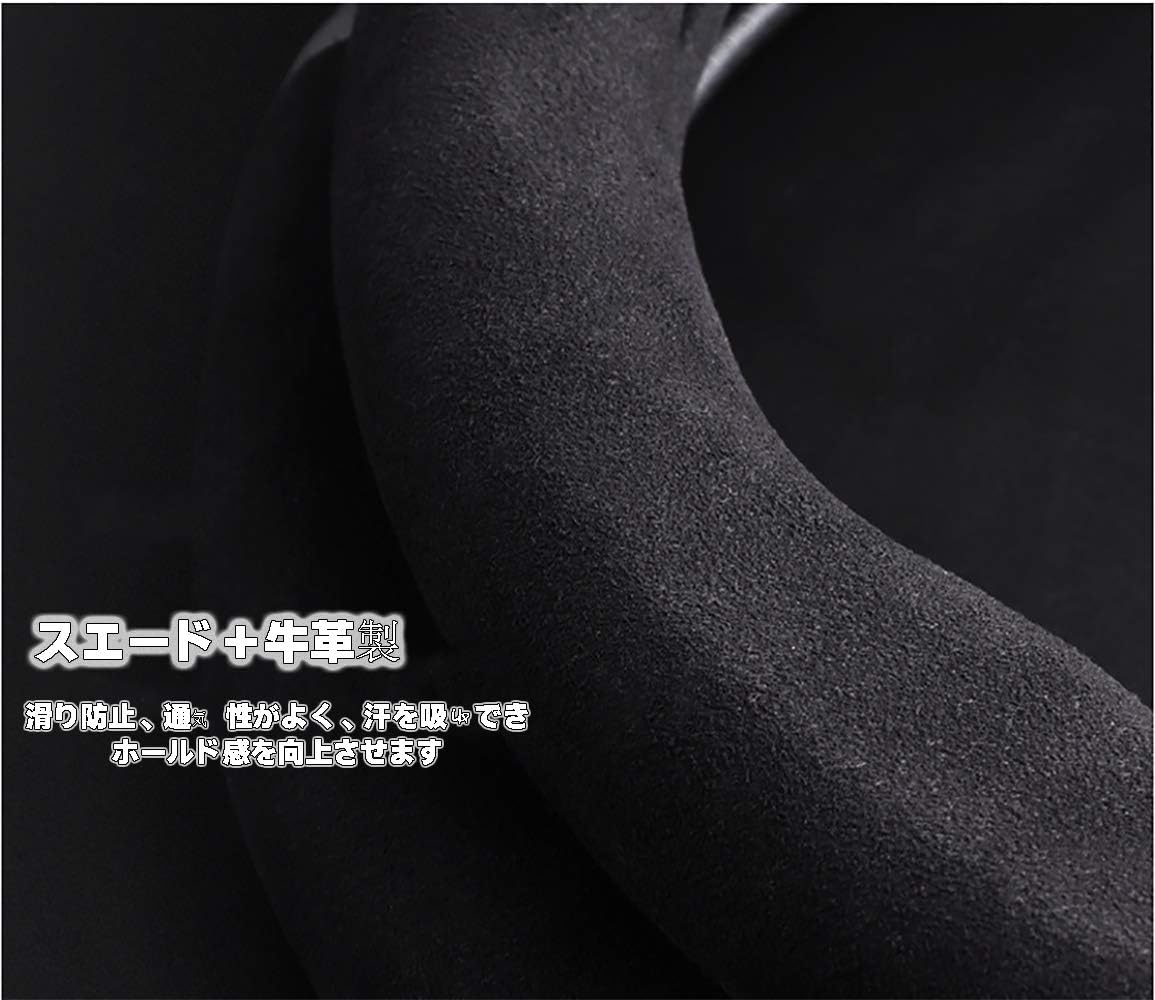 Toyota Steering Wheel Cover Steering Cover Wheel Cover Wish Rumy Alphard Voxy Hi-Ace C-HR 86 Prius Camry RAV4 Prado Mark x Harrier Aqua All Series Compatible Car Interior Parts Genuine Leather Cowhide