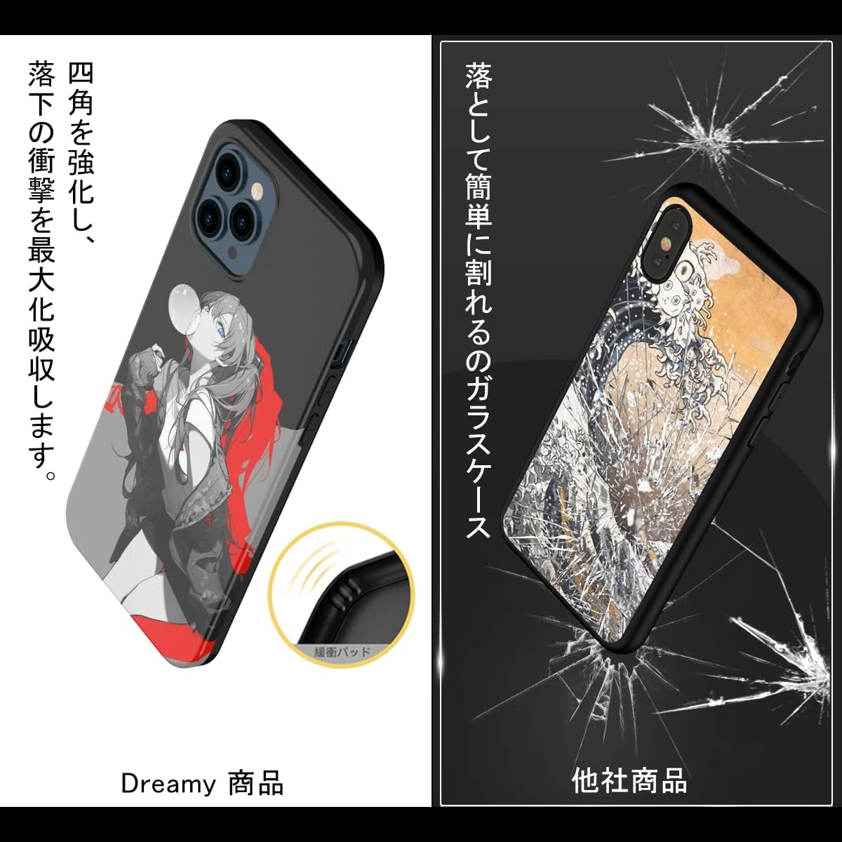 THE DREAMY LIFT iPhone 12/12 pro case anime cartoon eva Asuka cute cool beautiful moe popular goods smartphone case (iphone 12/12 pro (6.1 inch)