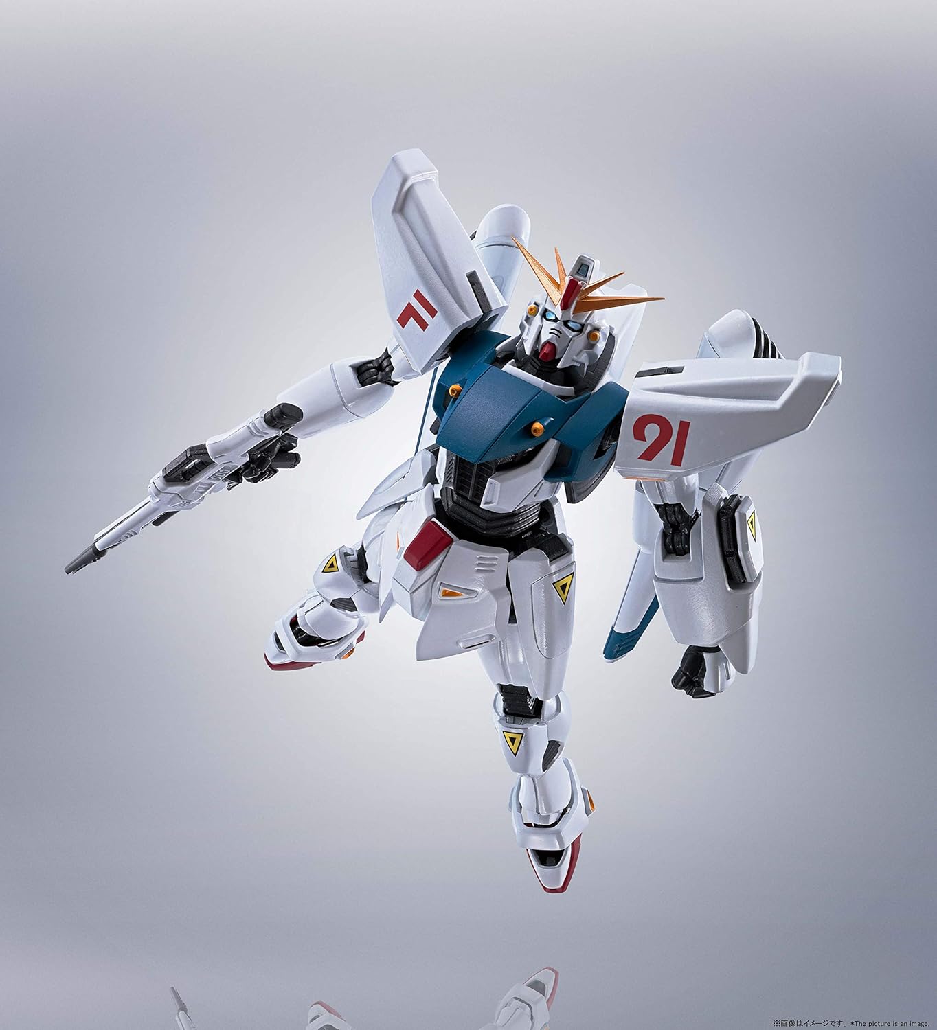 Robot Spirits Mobile Suit Gundam F91 [Side MS] Gundam F91 EVOLUTION-SPEC Approx. 5.1 inches (130 mm), ABS & PVC Pre-painted Action Figure