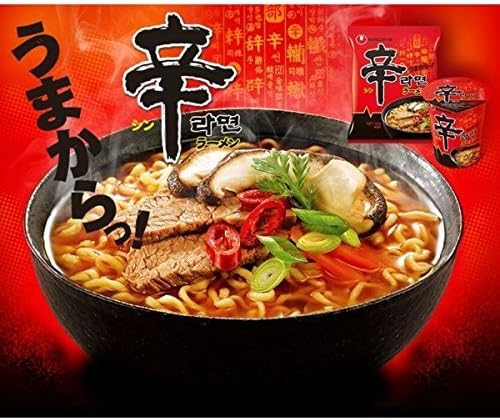 Nongshin Nonshin Spicy Ramen, 1 Case, 40 Bags