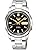 Seiko SNKK17J1 Five Automatic Men's Watch, Made in Japan, Black, Overseas Model
