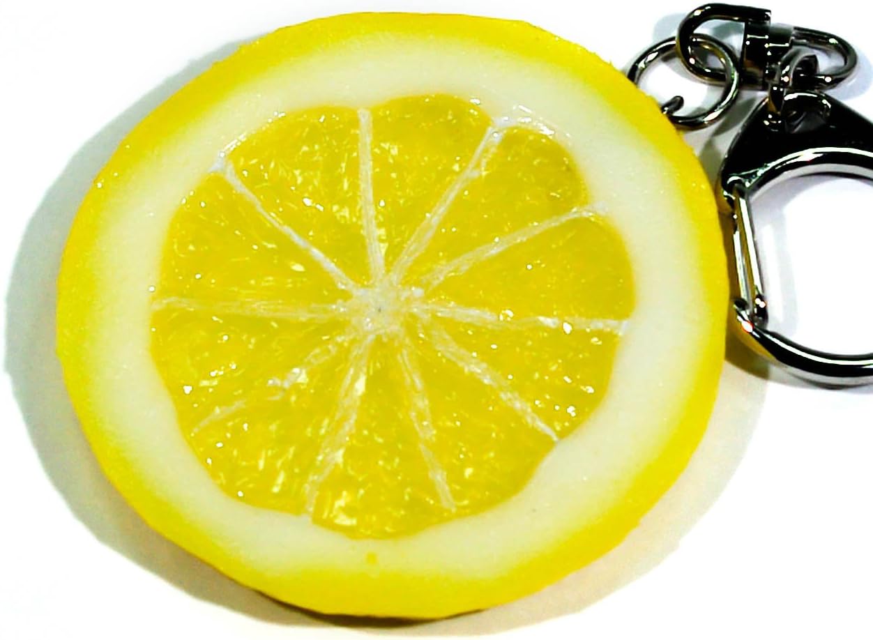 Coconut Accessories 085OK Lemon Food Sample Keychain Cute Funny Souvenir Present