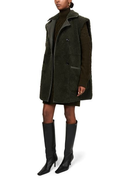 MAX MARA Brianza leather sleeveless jacket - Image 2