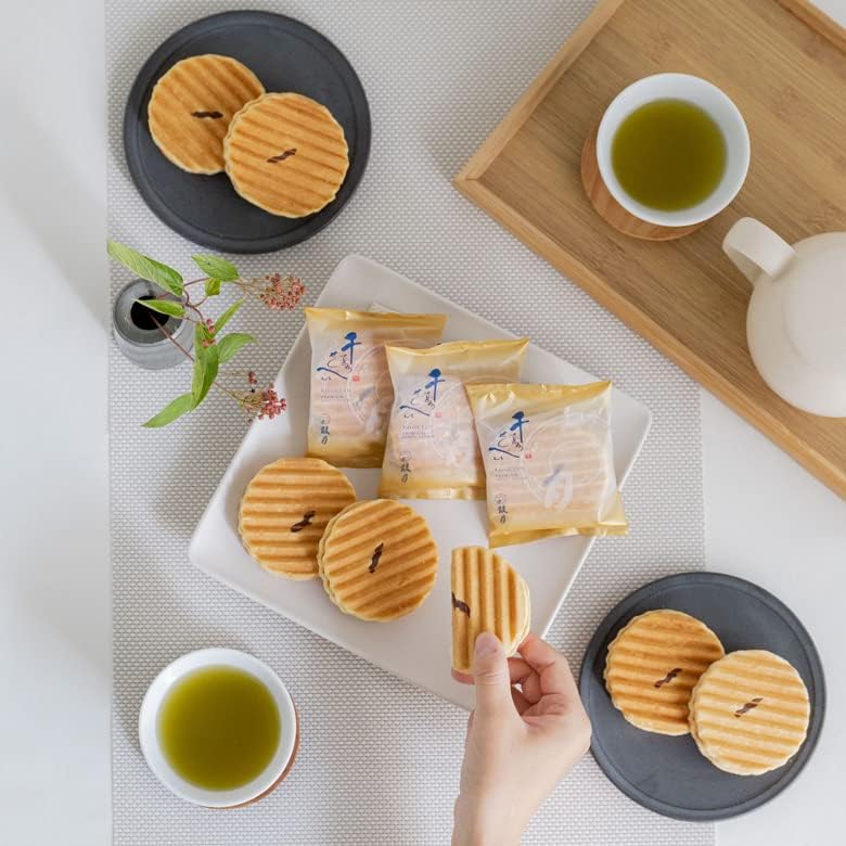 Kogetsu Senju Senbei PREMIUM 12-piece Set / Kyoto Japanese Confectionery Gift for Year-End Gifts, Thank You, Celebration, Return Gift, Offering, Sweets