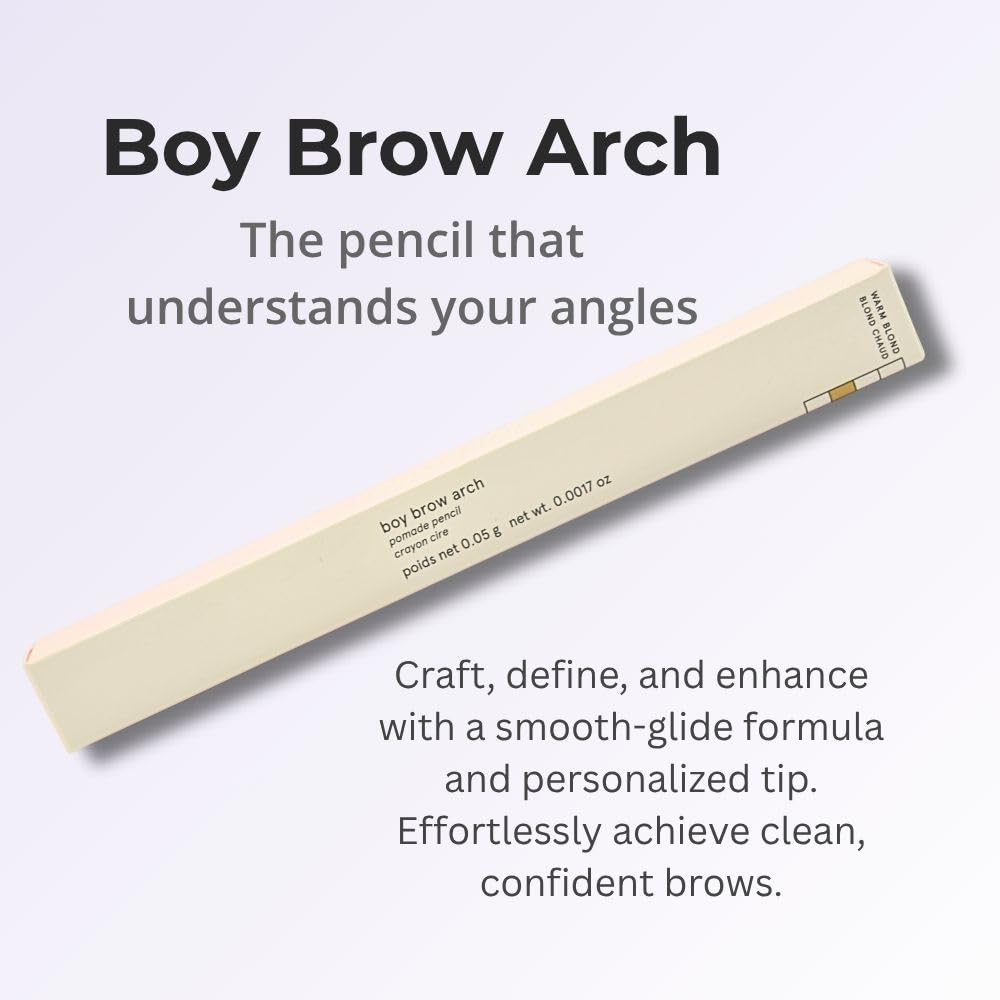 Glossier Boy Brow Arch 2 en 1 Longwear Pomada Lápiz de cejas Rubio cálido