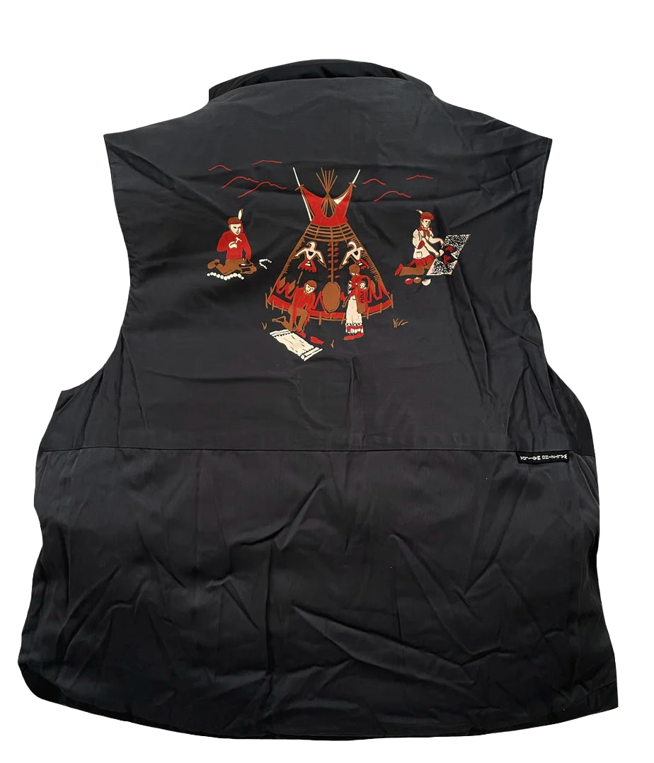 KAPITAL 'BLACK KEEL' REVERSIBLE VEST